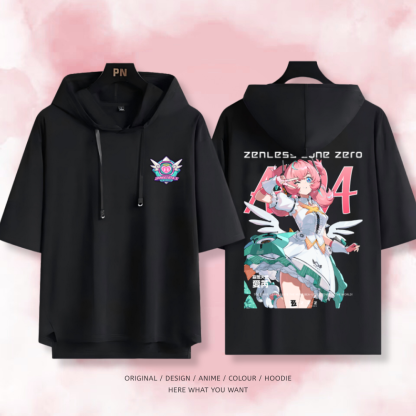 絕區零 愛芮 連帽短袖T恤