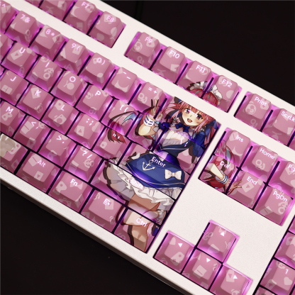 湊阿庫婭透光RGB108鍵標準配列衛星軸鍵帽-ZUIHANG SHOP