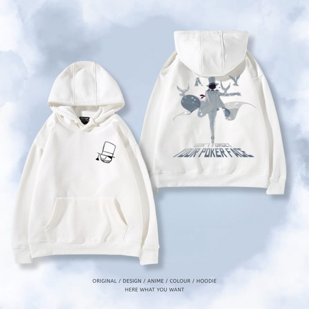 名偵探柯南 怪盜基德 2025秋冬新款 親子情侶裝連帽衛衣