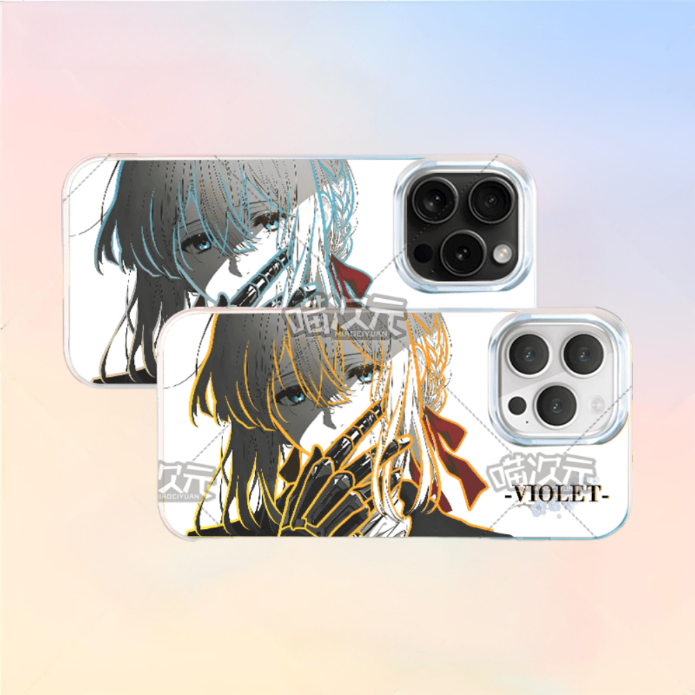 紫羅蘭永恆花園極光金手機殼