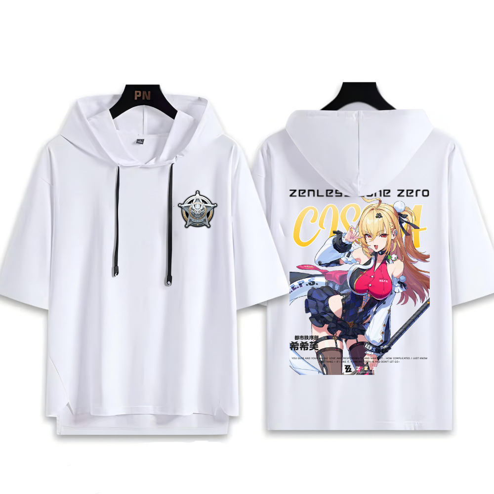 絕區零 希希芙 連帽短袖T恤