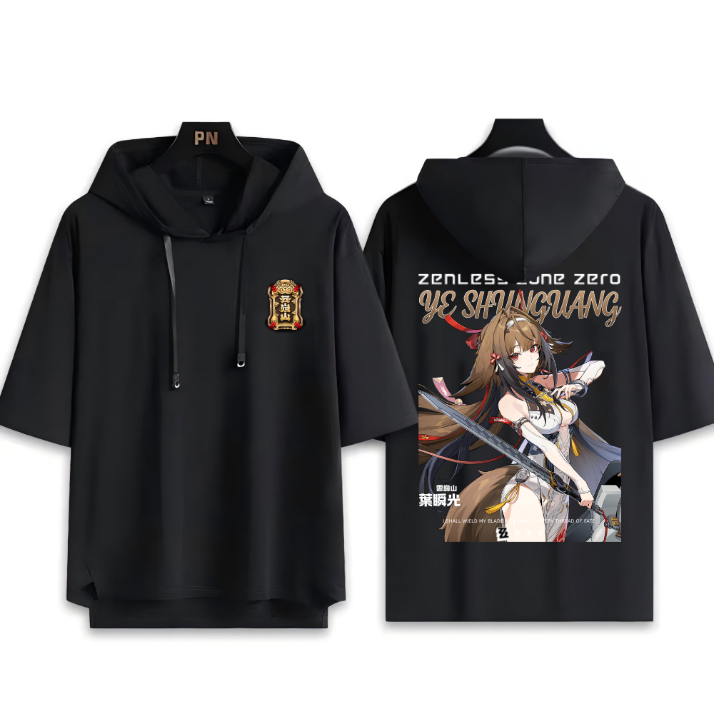 絕區零 葉瞬光 連帽短袖T恤