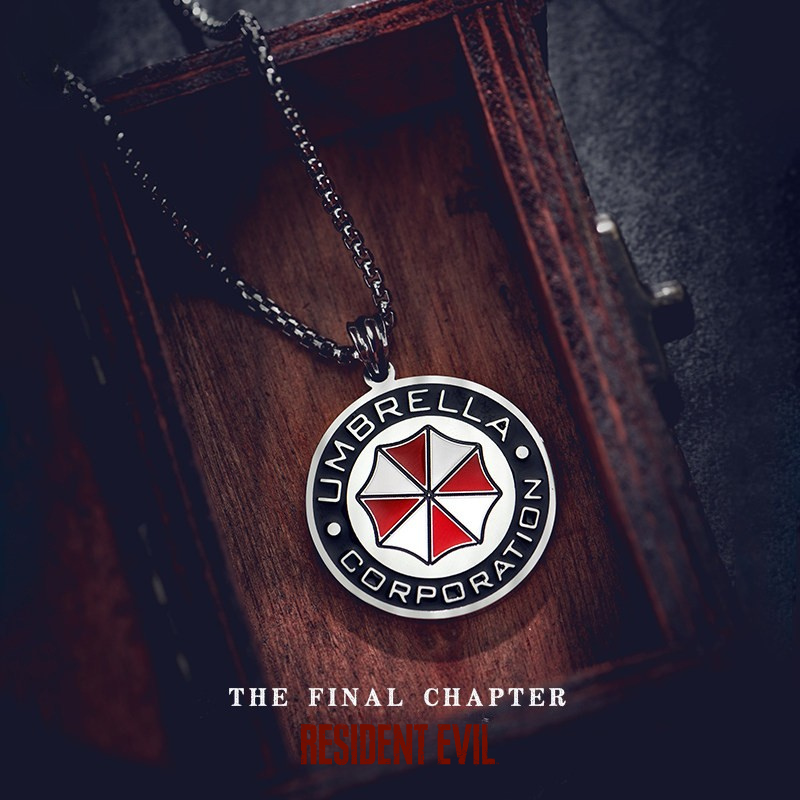 惡靈古堡保護傘徽章項鍊｜Resident Evil Umbrella 徽章吊墜・潮流配飾