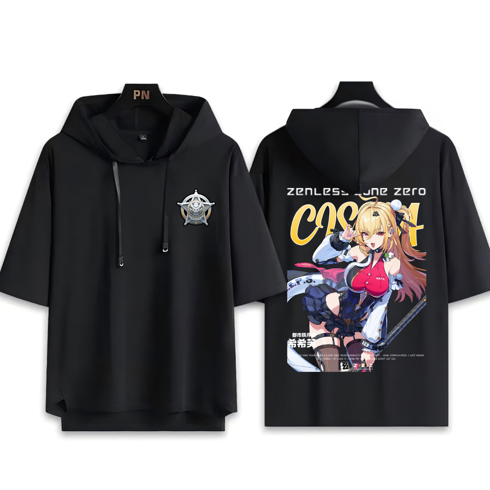 絕區零 希希芙 連帽短袖T恤