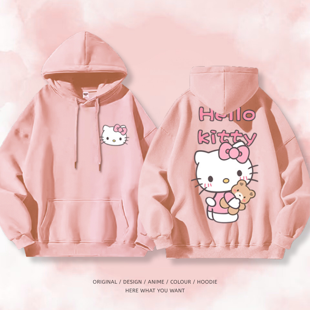 HelloKitty 2025秋冬新款 親子情侶男女連帽衛衣