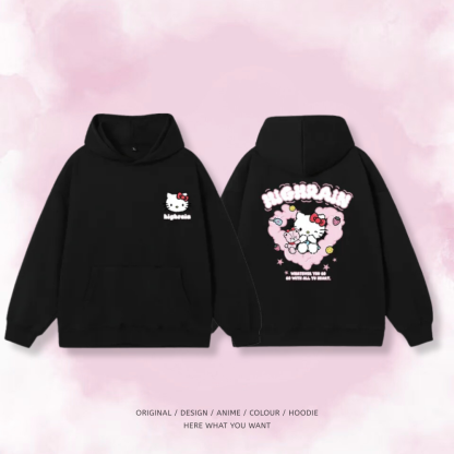 HelloKitty 秋冬新款 親子情侶男女連帽衛衣