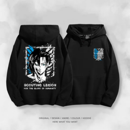 進擊的巨人 2025秋冬新款 親子情侶男女連帽衛衣