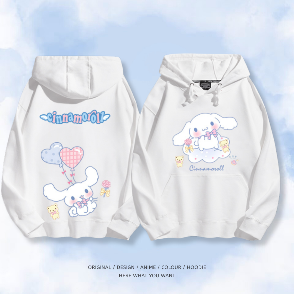 大耳狗 秋冬新款 親子情侶男女連帽衛衣