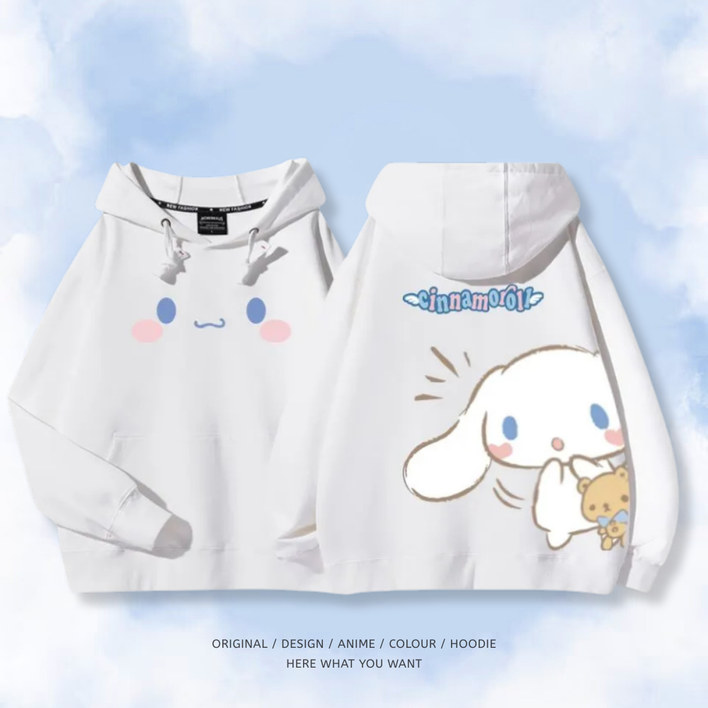 大耳狗新款 親子情侶男女款連帽衛衣