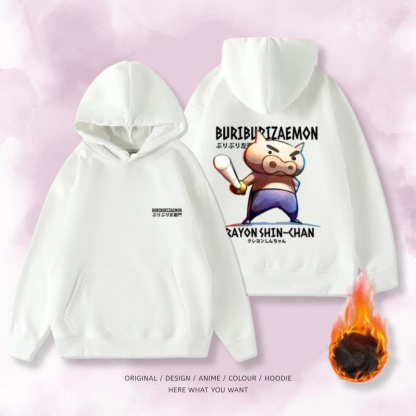 蠟筆小新 2025秋冬新款 親子情侶男女連帽衛衣