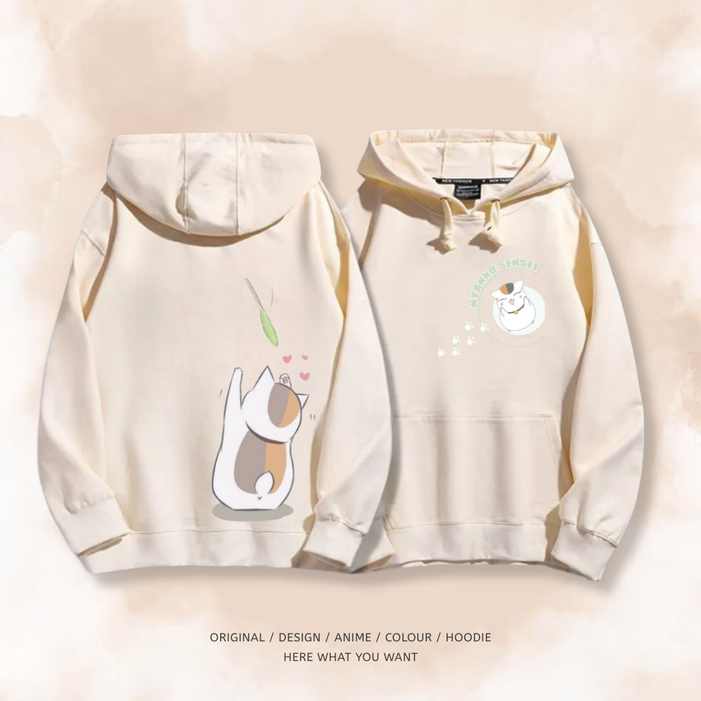 夏目友人帳 秋冬新款 親子情侶裝連帽衛衣