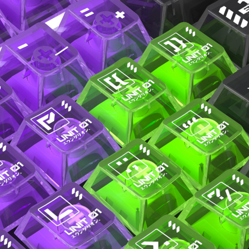 初號機 250鍵 大全套雙刻透光PBT鍵帽-ZUIHANG SHOP