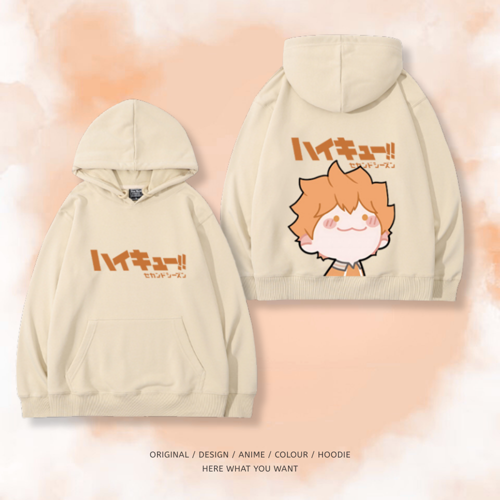 排球少年 秋冬新款 親子情侶男女連帽衛衣