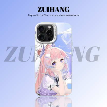 原神彩銀線條漸變防摔手機殼-ZUIHANG SHOP