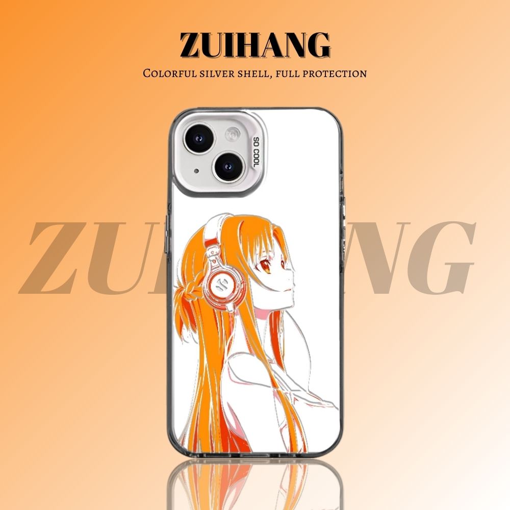 刀劍神域彩銀線條漸變防摔手機殼-ZUIHANG SHOP