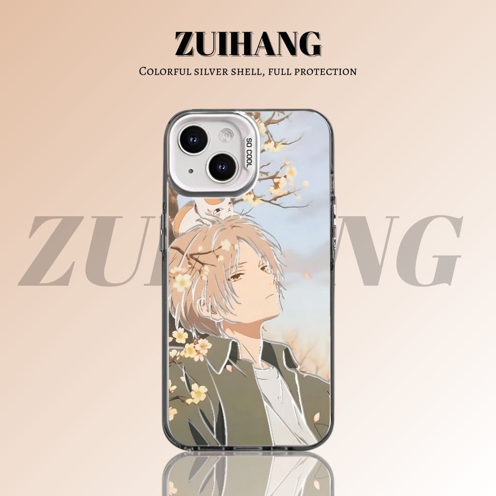 夏目友人帳彩銀線條漸變防摔手機殼-ZUIHANG SHOP