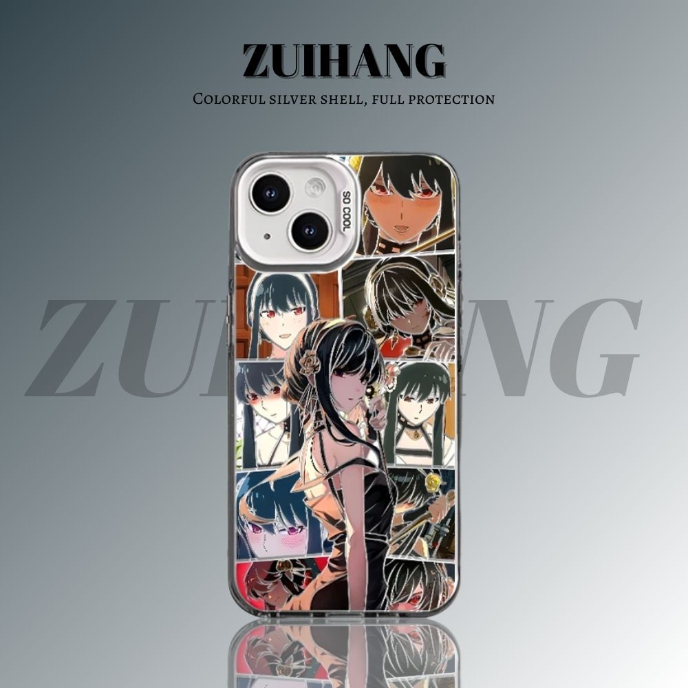 間諜家家酒彩銀線條漸變防摔手機殼-ZUIHANG SHOP