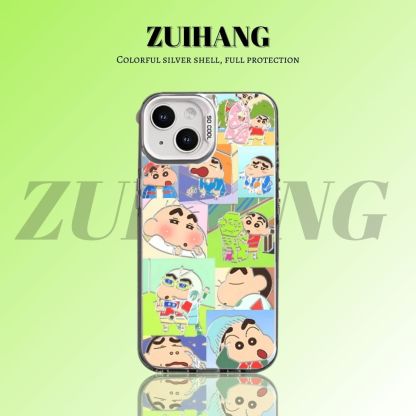蠟筆小新彩銀防摔手機殼-ZUIHANG SHOP