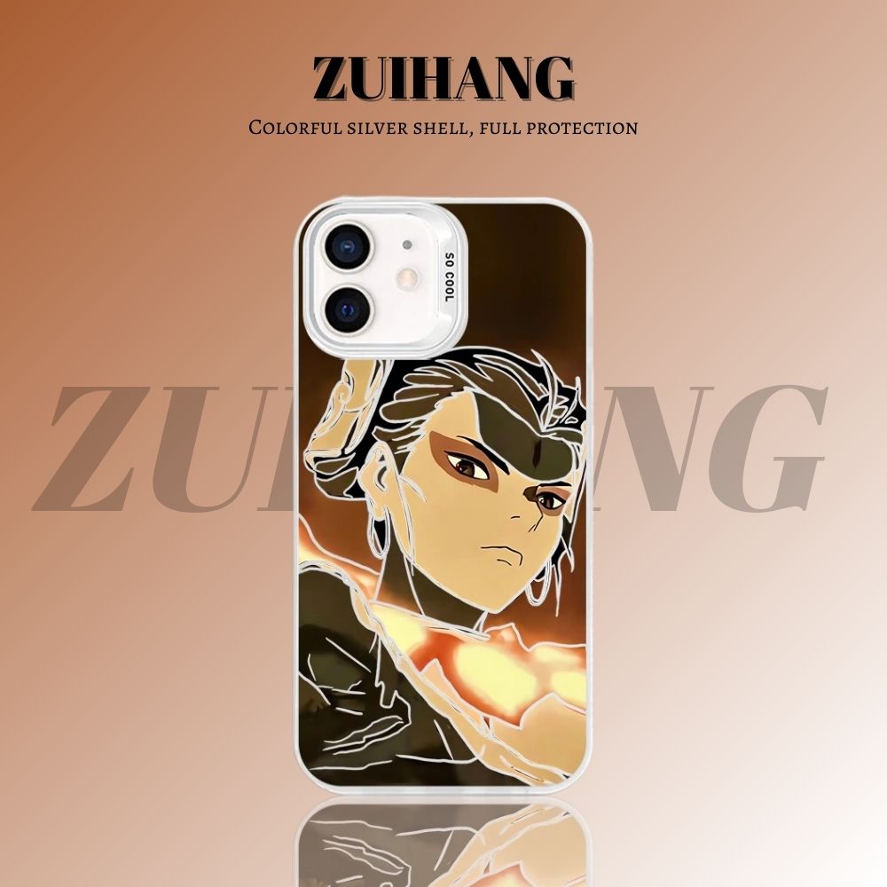 哪吒鬧海彩銀線條漸變防摔手機殼-ZUIHANG SHOP