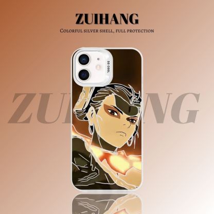 哪吒鬧海彩銀線條漸變防摔手機殼-ZUIHANG SHOP