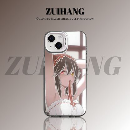 約會大作戰彩銀線條漸變防摔手機殼