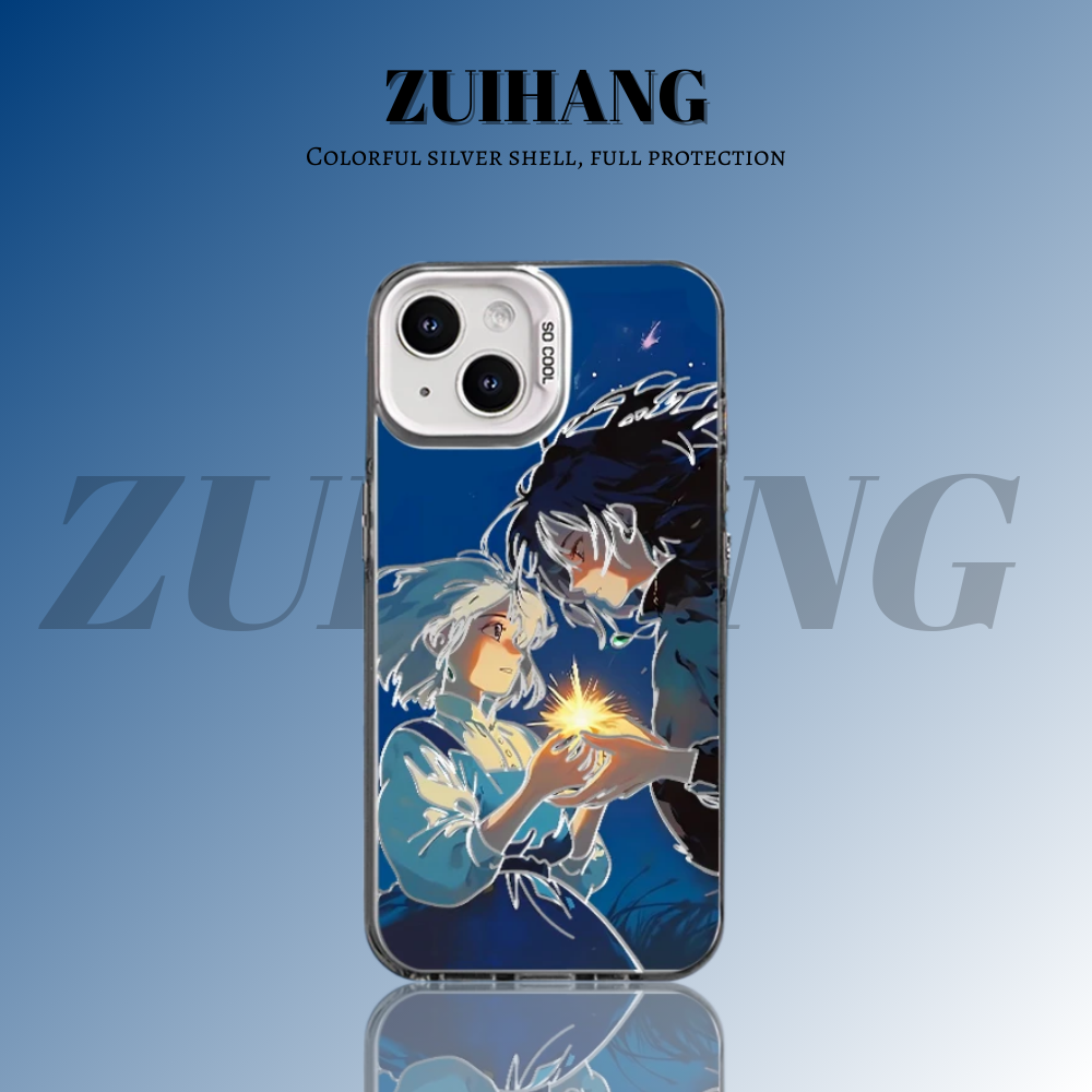 【大集合1.0】動漫彩銀線條漸變防摔手機殼-ZUIHANG SHOP