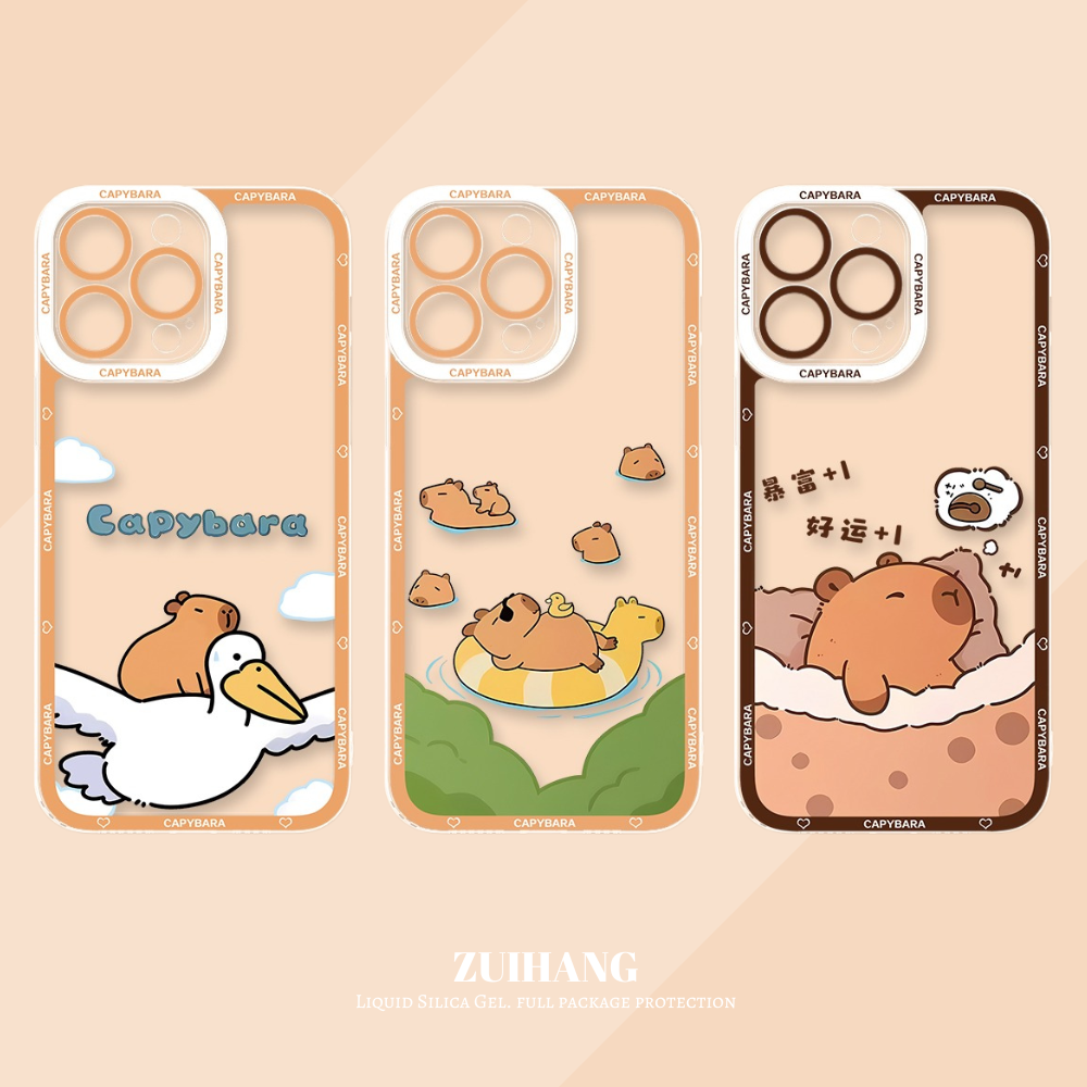 卡皮巴拉天使眼透明防摔軟殼-ZUIHANG SHOP