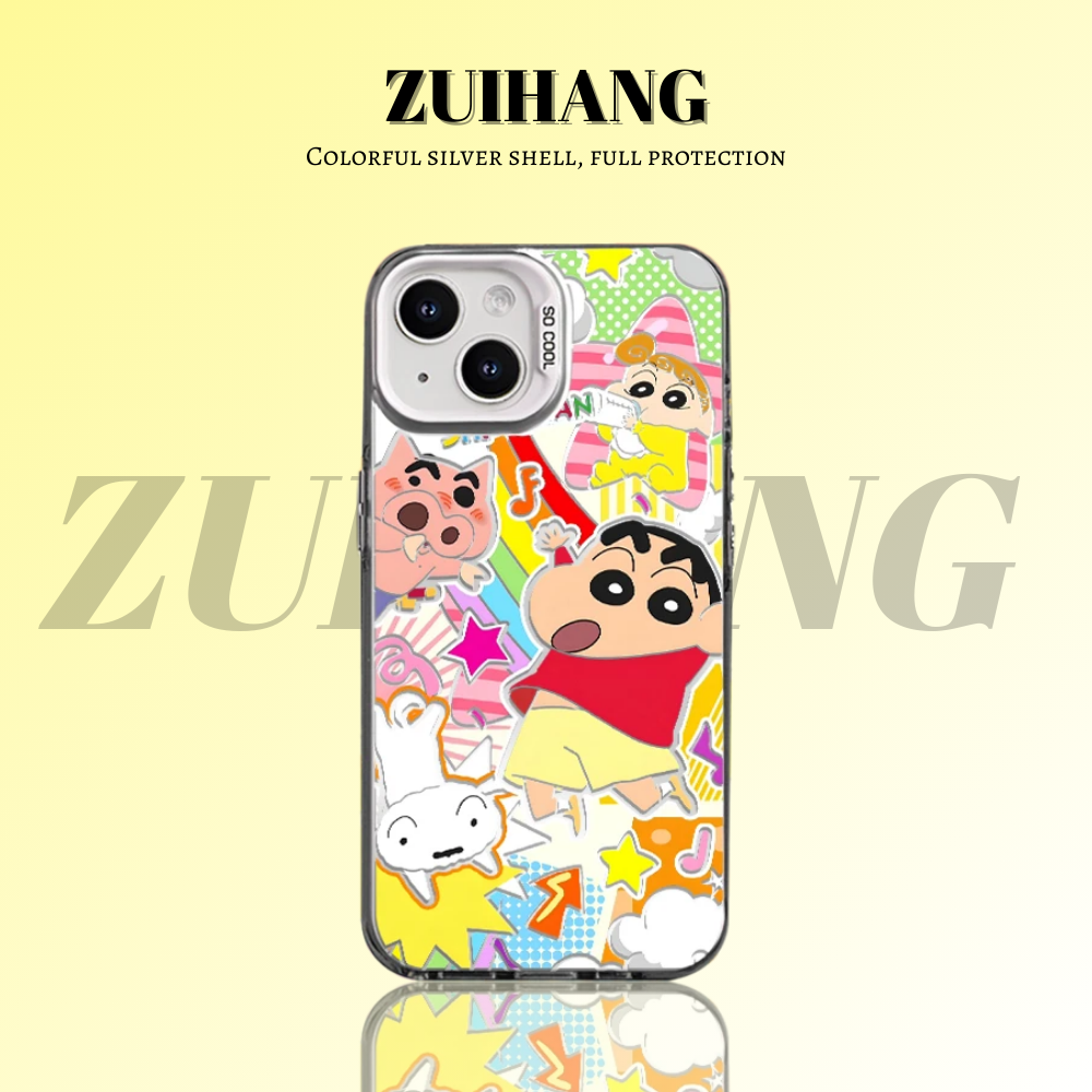 蠟筆小新彩銀防摔手機殼-ZUIHANG SHOP
