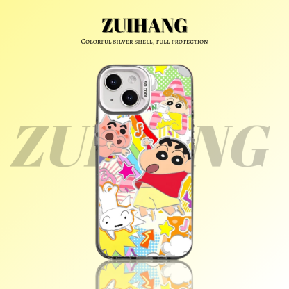 蠟筆小新彩銀防摔手機殼-ZUIHANG SHOP