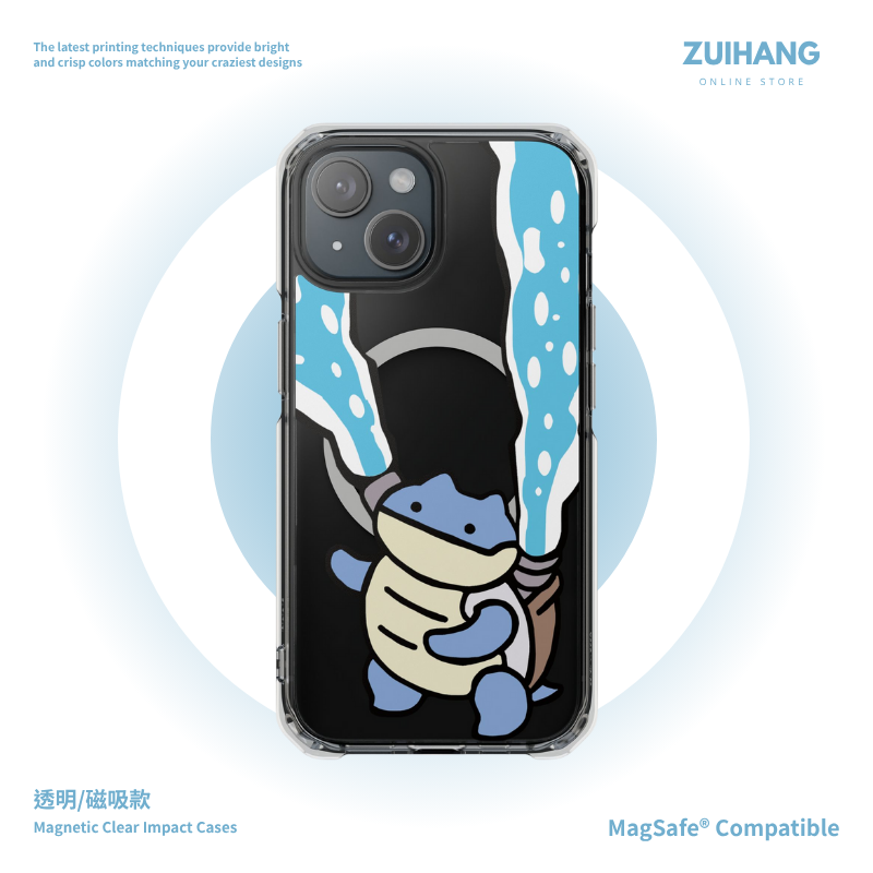 寶可夢透明磁吸防摔手機殼-ZUIHANG SHOP