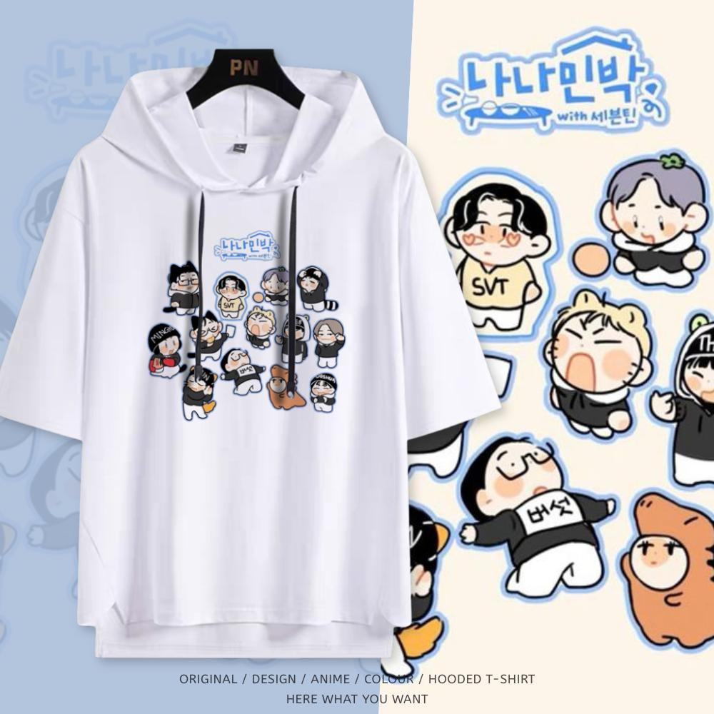 SEVENTEEN 連帽短袖T恤-ZUIHANG SHOP