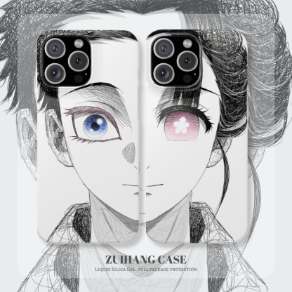 亂線畫風高清彩繪全包防摔菲林殼-ZUIHANG SHOP