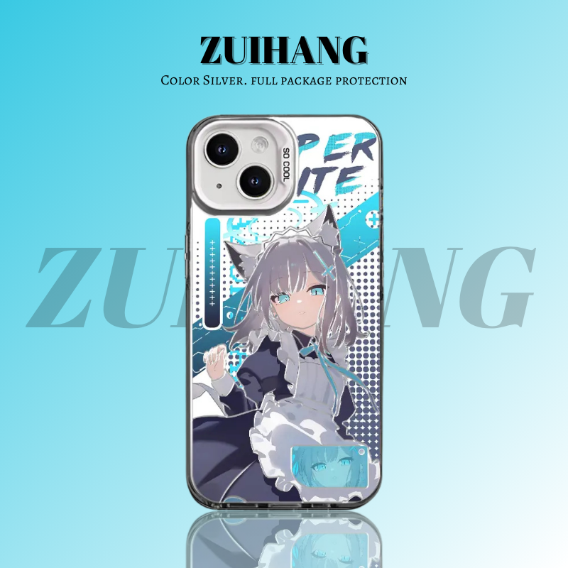 蔚藍檔案彩銀防摔手機殼-ZUIHANG SHOP
