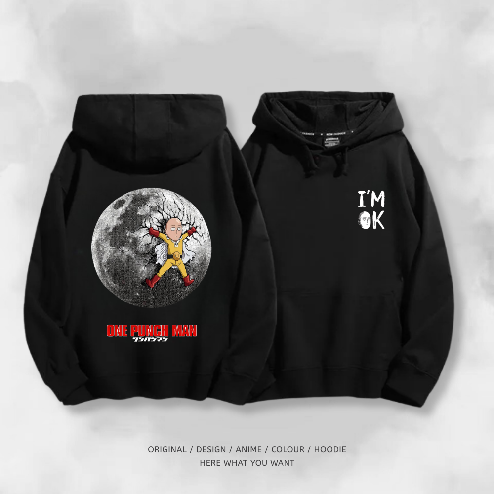 一拳超人 2025秋冬新款 親子情侶裝連帽衛衣