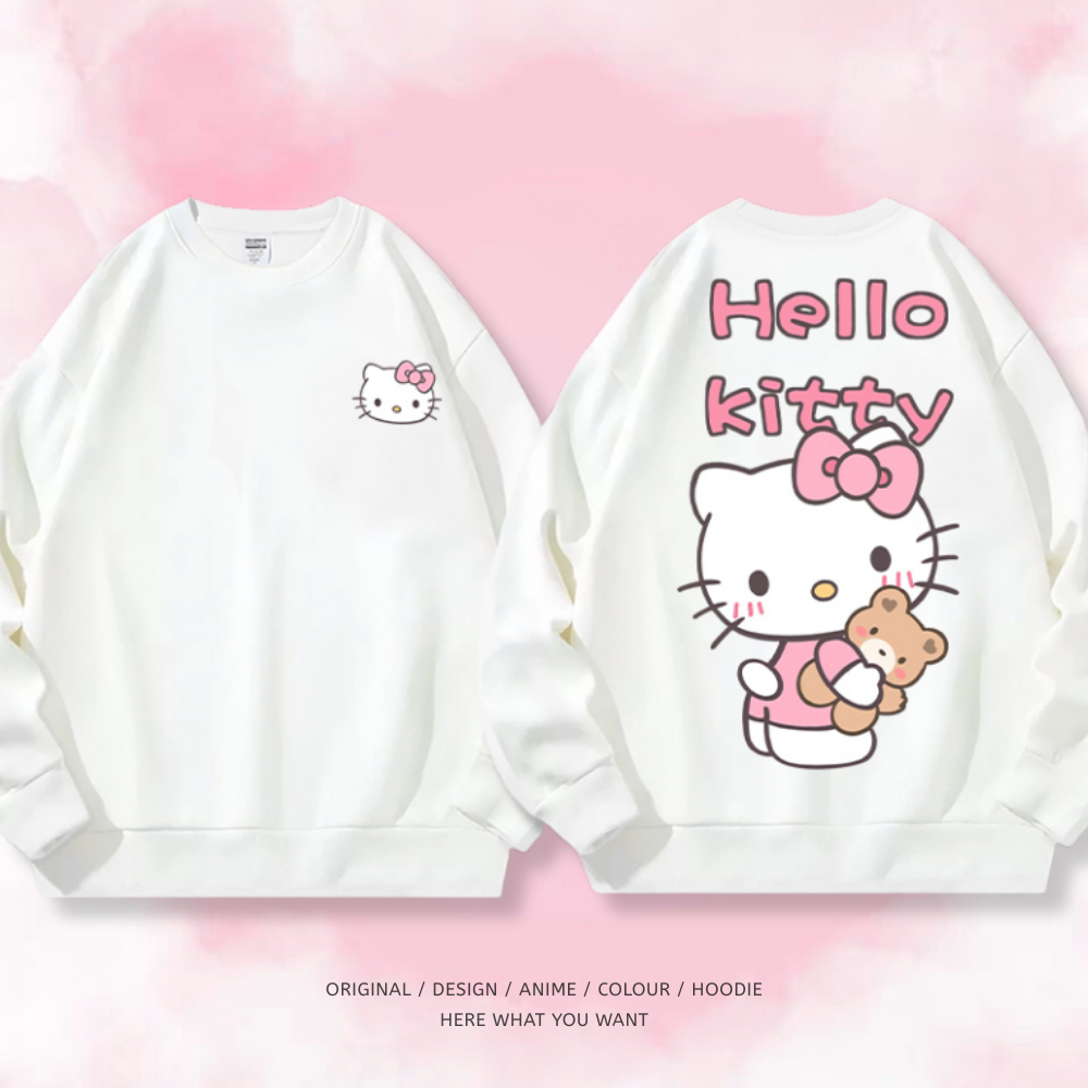HelloKitty 秋冬新款 親子情侶裝圓領長袖
