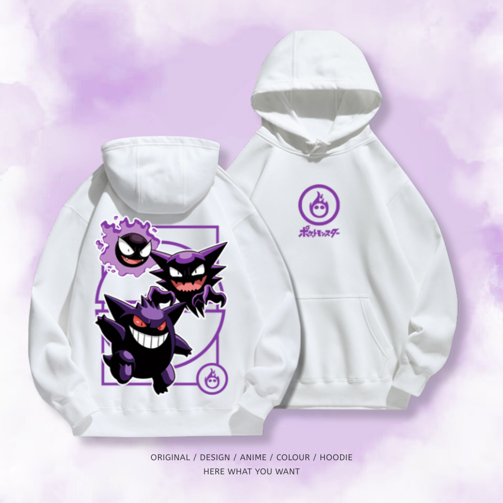 寶可夢 秋冬新款 親子情侶裝連帽衛衣