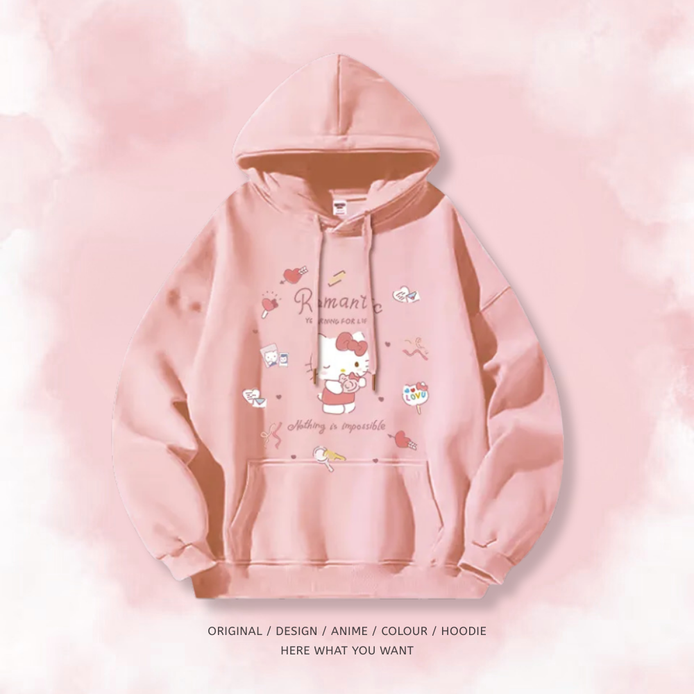 三麗鷗 秋冬新款 親子情侶男女連帽衛衣