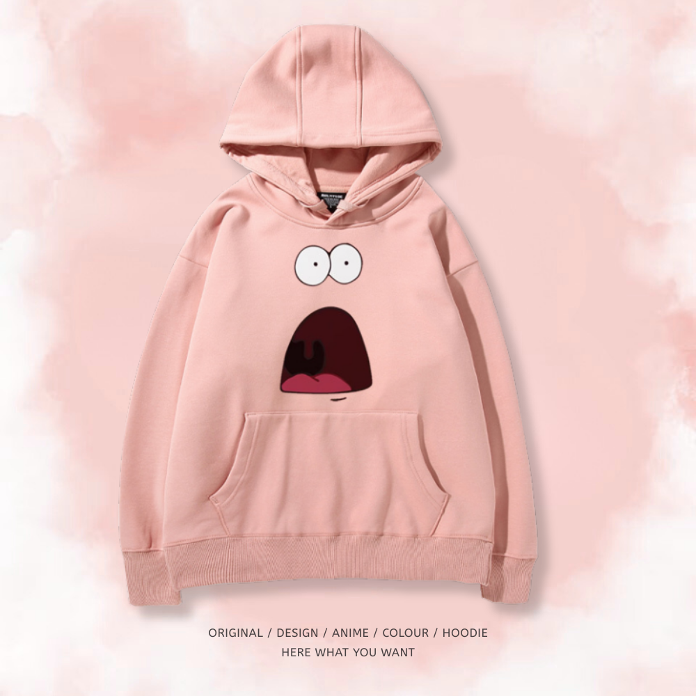 海綿寶寶 秋冬新款 親子情侶裝連帽衛衣