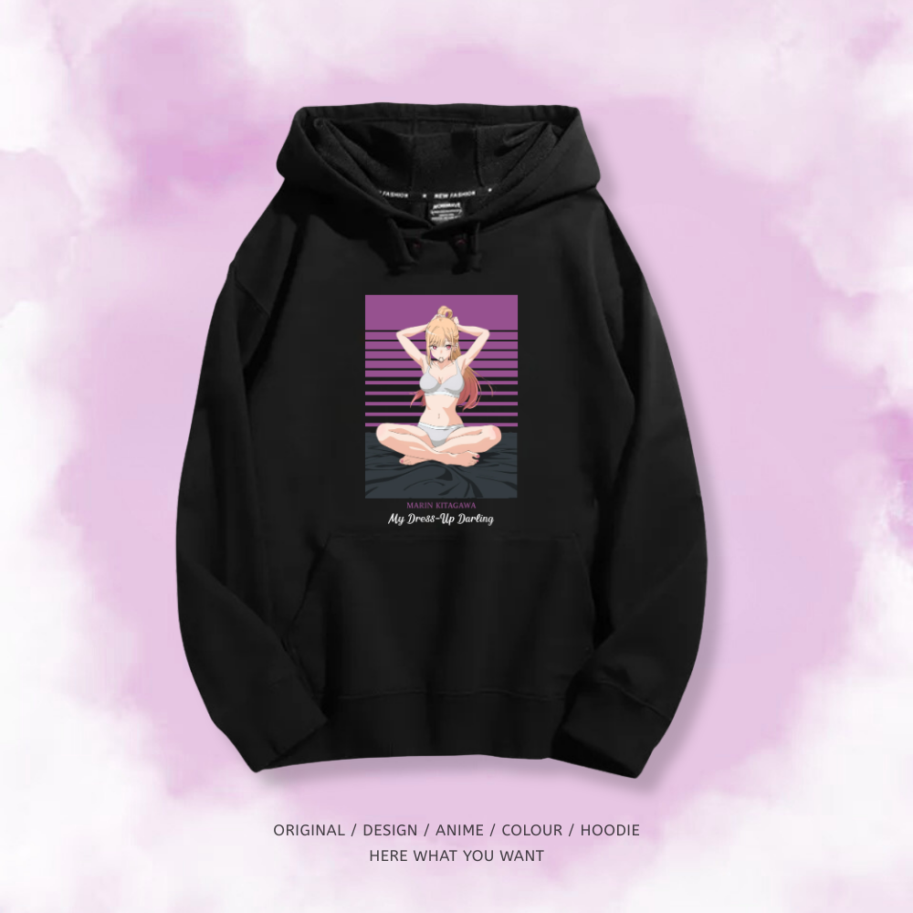 戀上換裝娃娃 秋冬新款 情侶裝連帽衛衣