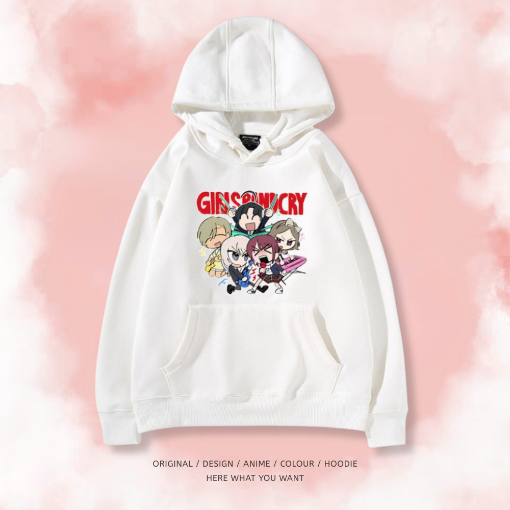 Girls Band Cry 秋冬新款 親子情侶裝連帽衛衣