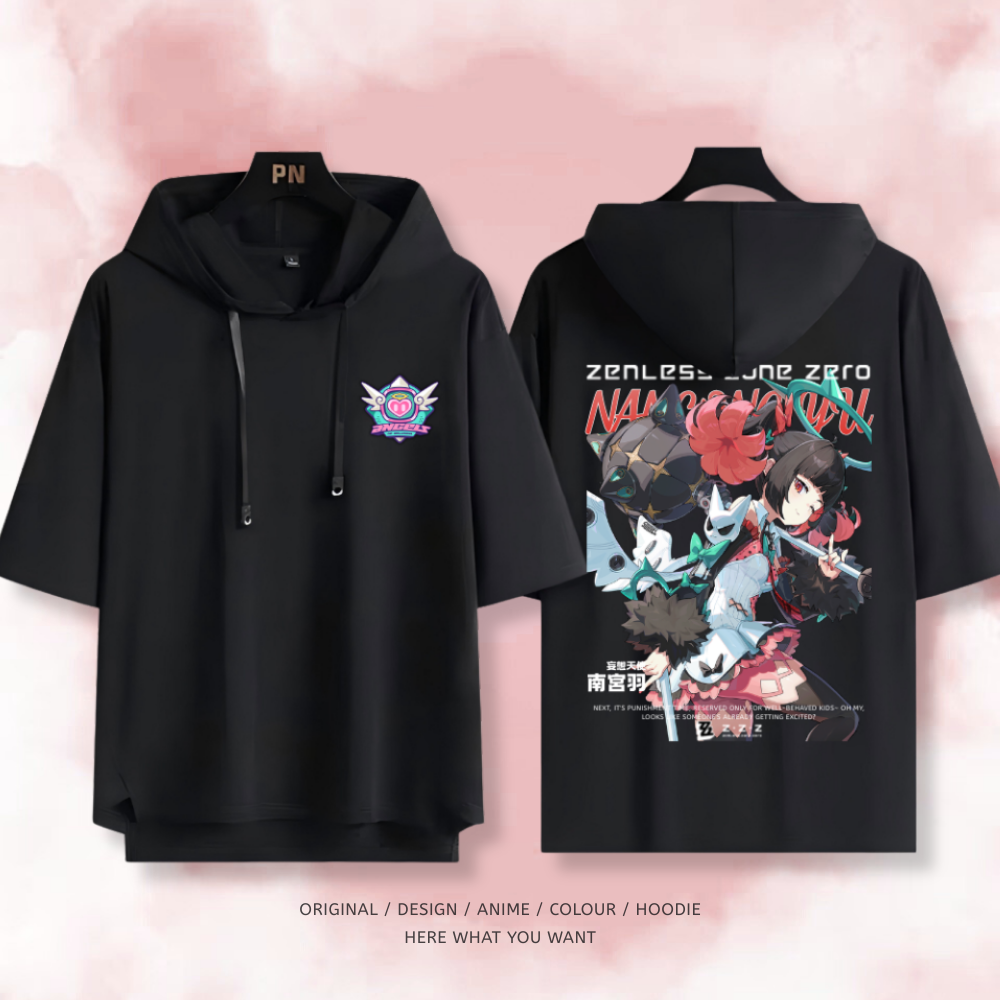 絕區零 南宮羽 連帽短袖T恤