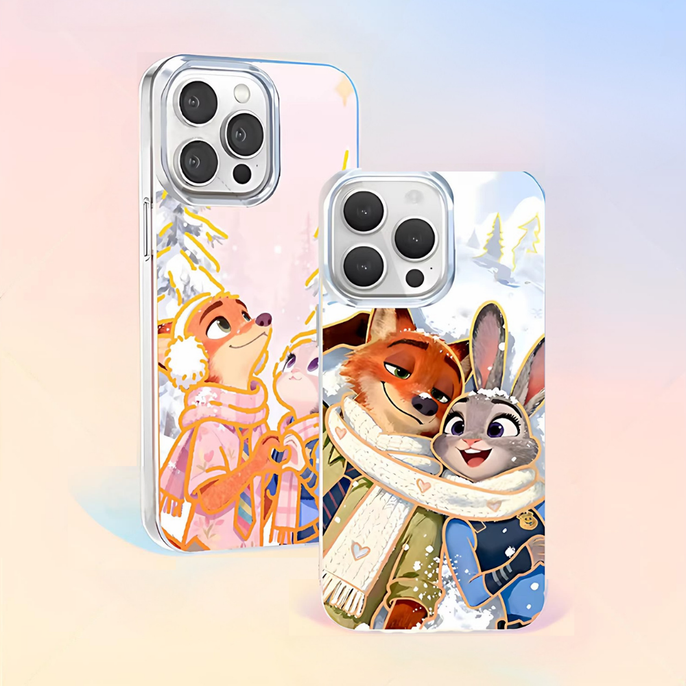 動物方城市極光金防摔手機殼