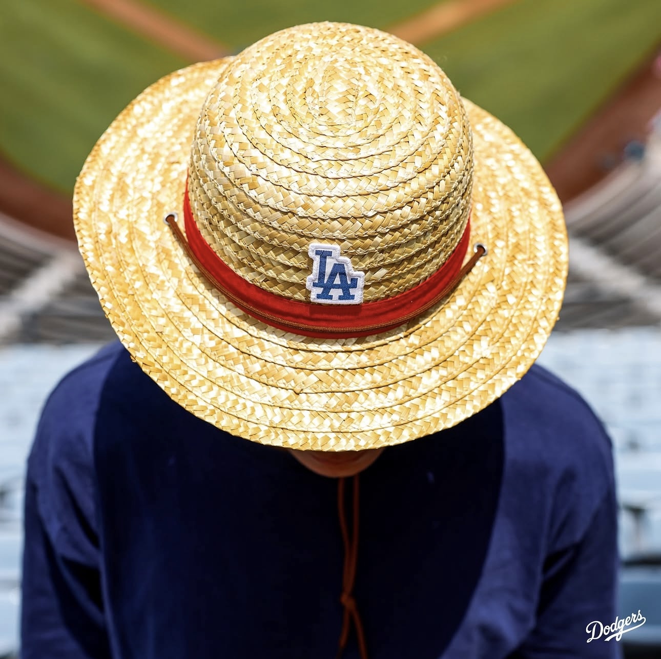 MLB 道奇航海王主題路飛草帽