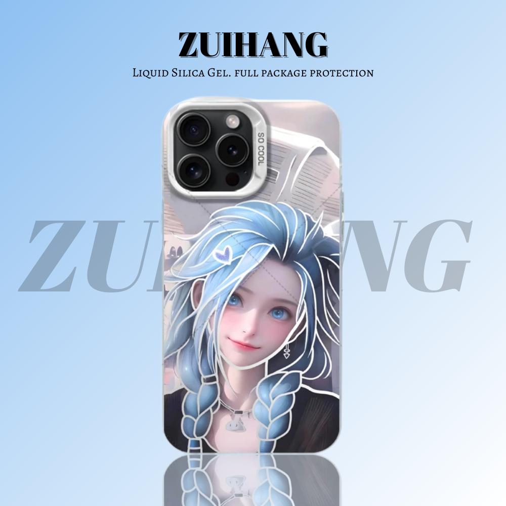 英雄聯盟：奧術彩銀線條漸變防摔手機殼-ZUIHANG SHOP