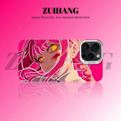 鏈鋸人彩銀線條漸變防摔手機殼-ZUIHANG SHOP