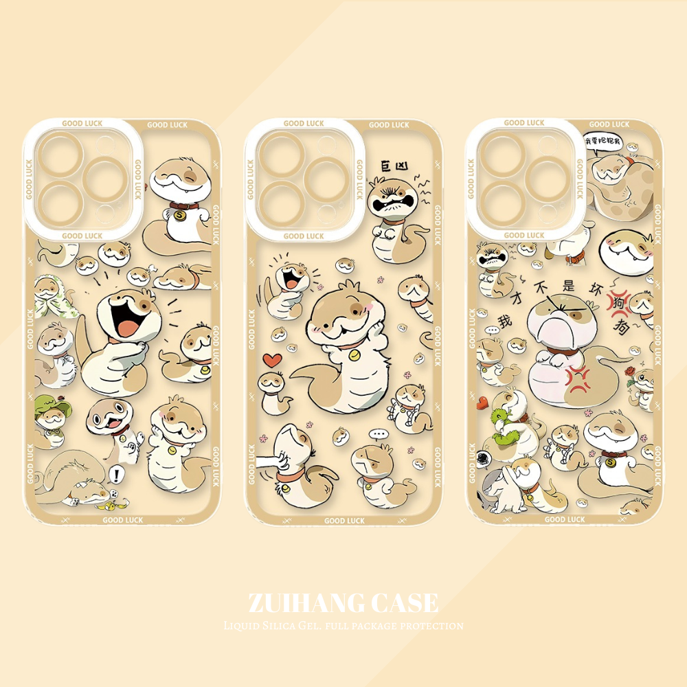 蛇狗點點天使眼透明防摔軟殼-ZUIHANG SHOP