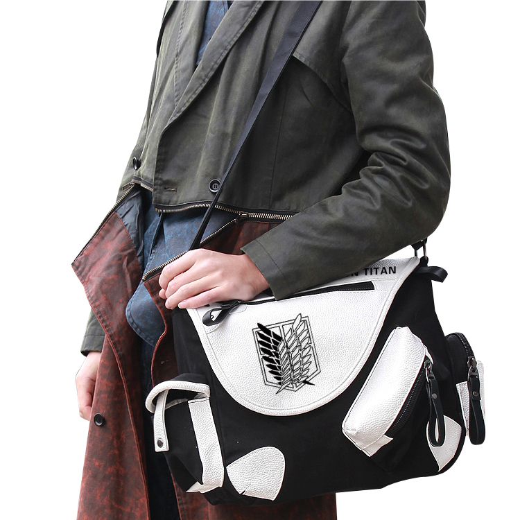 進擊的巨人 同人周邊背包 多功能單肩斜挎包-ZUIHANG SHOP