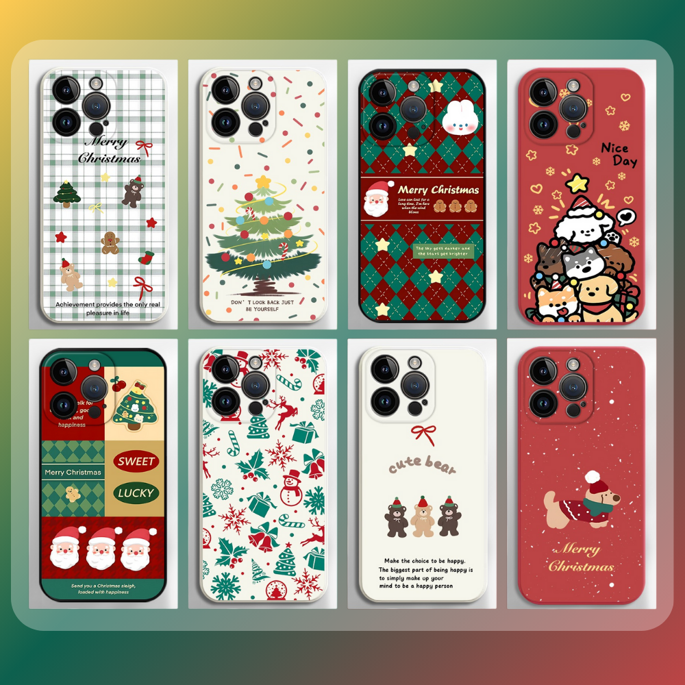 聖誕節液態矽膠全包防摔軟殼-ZUIHANG SHOP