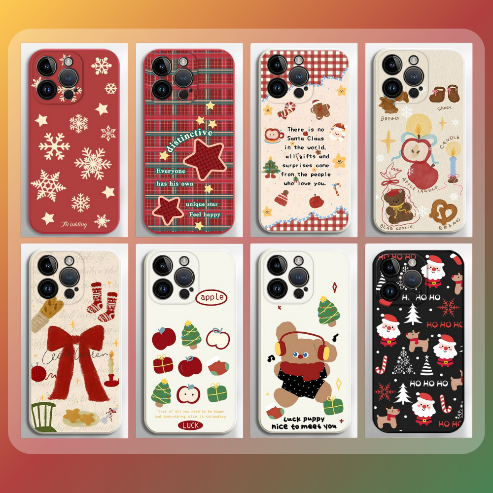 聖誕節液態矽膠全包防摔軟殼-ZUIHANG SHOP