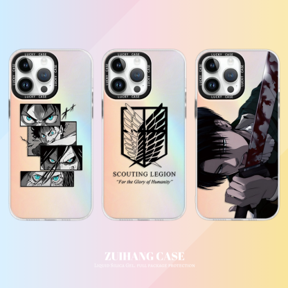 進擊的巨人極光鐳射防摔手機殼-ZUIHANG SHOP
